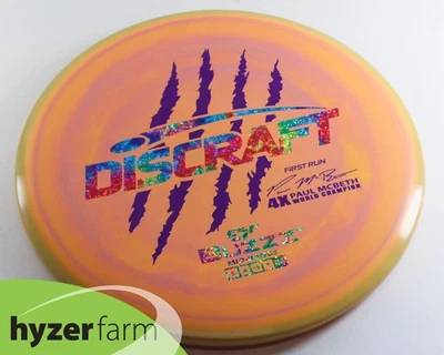 Discraft BRAND NEW FIRST RUN 4X CLAW MCBETH ESP BUZZZ 178.8g Hyzer Farm P25 - Image 1 of 2
