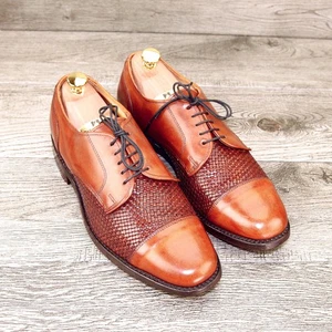 Allen Edmonds LAUDERDALE Woven Blucher 8 D Chili * fügen Sie $15 neue Zedernbäume hinzu - Bild 1 von 13