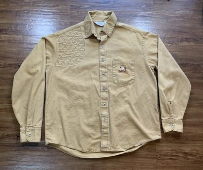 VTG RedHead Shooting Shirt Button Up Hunting Embroidered Pheasant Large USA Made - Image 1 of 4