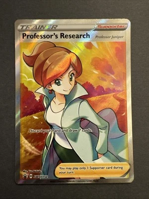 Pokemon Card Professor's Research Professor Juniper Swsh152 Black Star Promo - Image 1 of 2