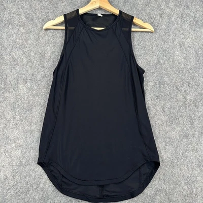 Lululemon Tank Top Womens 2 Black Mesh Back Sleeveless Athletic Yoga Gym Shirt - Image 1 of 4