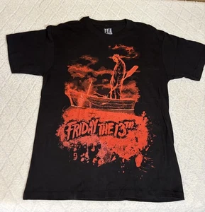 Maglietta Friday The 13th Jason Vorhees Camp Crystal Lake Horror Rossa Uomo Taglia M - Foto 1 di 10