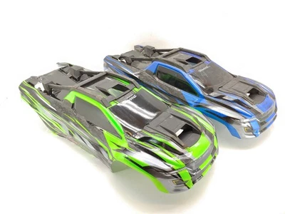 *2-PACK* Used Damaged Traxxas XRT 1/5 Monster Truck Clipless Body Bodies Green B - Image 1 of 4