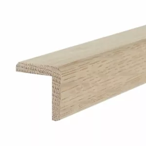Solid Oak Cushion Corner L Bead I 0.9m I Edge Nosing I 20/25/30/40/45mm - Picture 1 of 6