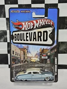 2011 Hot Wheels Boulevard Legends 52 Hudson Hornet Real Riders 1952 1/64 Blue - Picture 1 of 9