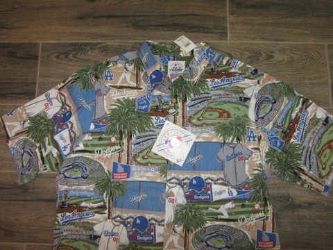 NWT Los Angeles Dodgers MLB Baseball Reyn Spooner Aloha Hawaiian Shirt 2XL NEW Cover
