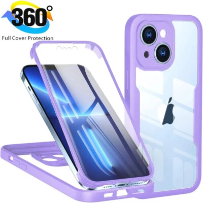 Double-Sided 360° Full Case For iPhone 17 16 15 14 Pro Max 13 ShockProof Cover - Image 1 of 4