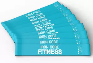 Fabric and Latex Mini Resistance Bands Sets for Trainers, Bootcamp, Gym for Men - Picture 1 of 12