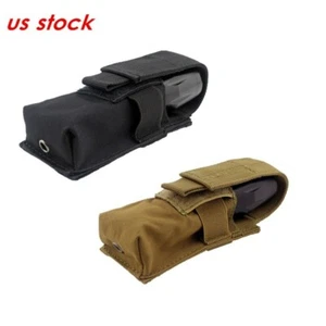Funda Táctica para Linterna Utilitaria Soporte para Antorcha Molle Bolsa de Revista Única - Imagen 1 de 11