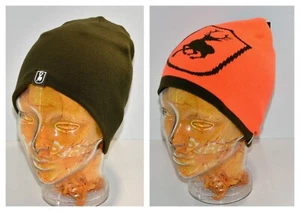 Deerhunter Wendemütze CUMBERLAND Beanie Mütze orange / grün Jäger Freizeit