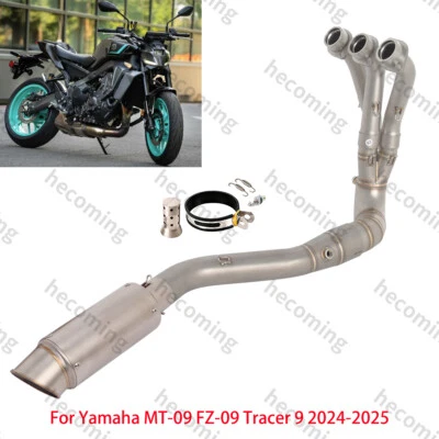 Tubo de sistema de escape completo 2024 2025 MT09 para silenciador Yamaha MT-09 FZ09 Tracer 9 Foto 1 de 4