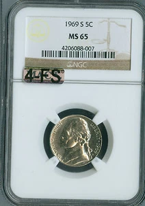 1969 S JEFFERSON NICKEL NGC MS65 MAC 4FS RARE VERY RARE SPOTLESS $3,000 IN FS . - Picture 1 of 4