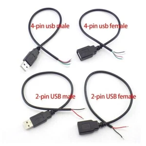 USB 2.0 A Type Male/Female 2/4 Pin Data Charger extend power Cable Connector DIY - Picture 1 of 15