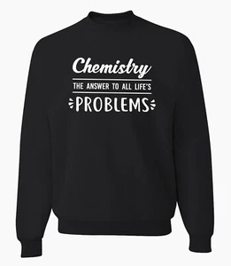 Chemie Sweatshirt Chemiker Geschenk Chemielehrer lustig Molekül Pullover - Bild 1 von 2