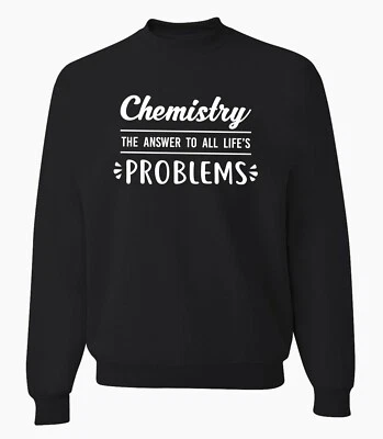 Sudadera de Química Regalo Químico Profesor de Química Divertido Suéter de Molécula Foto 1 de 2