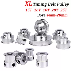 XL Timing Belt Pulley With Step 15T-25T Bore 4-20mm,For 10/15mm Wide Timing Belt - Picture 1 of 11