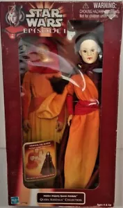 BAMBOLA STAR WARS HASBRO #61776 REGINA AMIDALA NUOVA CON SCATOLA 1998 EPISODIO 1 MAJESTY NASCOSTA - Foto 1 di 1