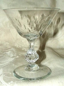 Vintage 1953-71 Duncan Miller WILLOW 6 Knob Stem Champagne Tall Sherbet Glasses - Picture 1 of 1