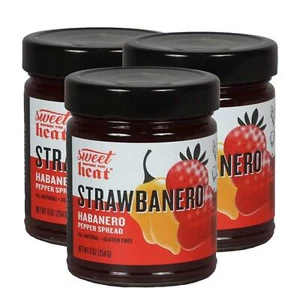 Strawbanero Pepper Spread | Paquete de 3 | 9 oz | Sin gluten | Chili Dawg's Foods - Imagen 1 de 8