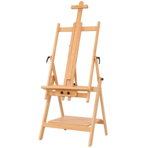 Winsor & Newton Hamilton Beechwood Studio Easel Canvas Stand 231x70cm Natural - Picture 1 of 3