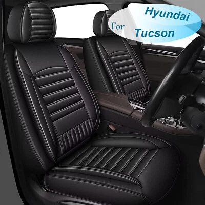 For Hyundai Tucson 2010-2020 Car 5 Seat Cover Pad Front&Rear Microfiber Leather — 第 1/4 张图片
