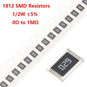 1812 SMD/Chip Resistors/Resistance 1/2W ±5%- Full Range of Values (0Ω to 1MΩ) - Picture 1 of 4