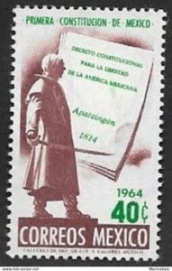 SKV) 1964. Mexico. Constitutional Decree for the Freedom of Mexican America. 1 s - Picture 1 of 1