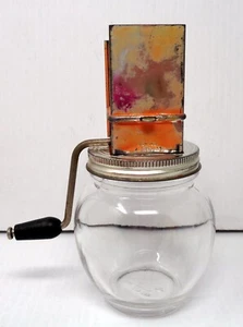 Vintage Glass Jar Nut Grinder - Picture 1 of 10