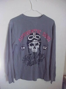 FADED GLORY XL/XG 14-16 OR LADIES SMALL/ BIKER THERMAL SHIRT - Picture 1 of 4