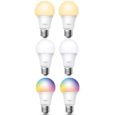 TP-Link Tapo L510E-L520E-L530E-L535E Smart Leuchtmittel E27 WLAN Glühbirne [2er] - Image 1 of 4