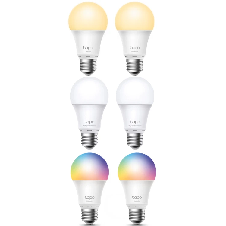 TP-Link Tapo L510E-L520E-L530E-L535E Smart Leuchtmittel E27 WLAN Glühbirne [2er] - Bild 1 von 4