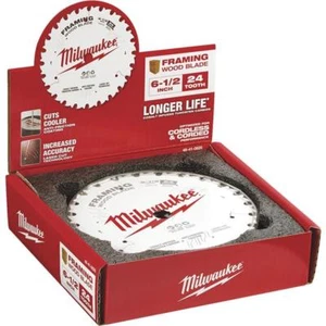 (50)- BMilwaukee 6-1/2" lama circolare 24 denti ad alte prestazioni sfusa - Foto 1 di 1