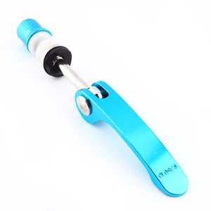 BLUE Cycling Bike Bicycle QR Quick Release Seatpost Settle Post Clamp Skewe - Picture 1 of 7