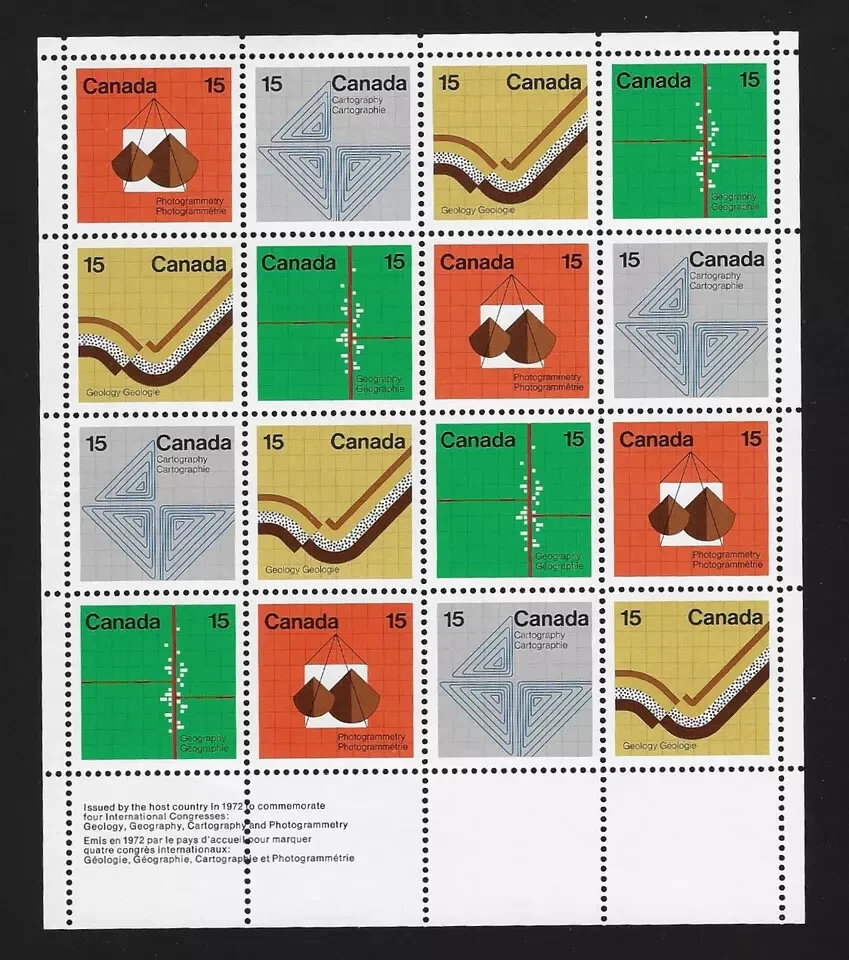 Canada - 582-585 - Earth Sciences - Full Sheet - VFNH - Image 1 of 1