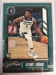 Libro de jugadas Panini 2020-21 novato Anthony Edwards #167 Minnesota Timberwolves - Imagen 1 de 3