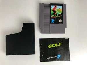 Golf (pal) fuente verde NES Nintendo NESgo instrucciones multimedia punto rehenes - Imagen 1 de 6