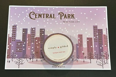 Simply Gilded Passport “Central Park New York” Christmas washi tape & postcard - Image 1 of 3