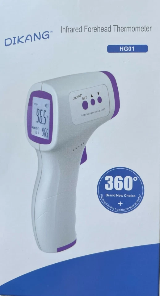 DIKANG INFRARED FOREHEAD THERMOMETER DIGITIAL DISPLAY FEVER CHILDREN ADULTS NON TOUCH