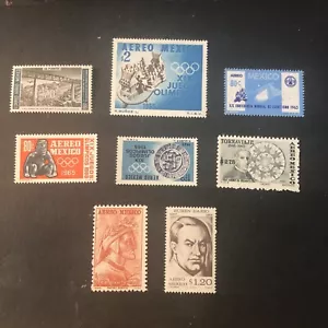 MEXICO, SCOTT # C259+C305+C308+C309-C311(3)+C312+C311,1961- 66 AIR POST MNH - Picture 1 of 2