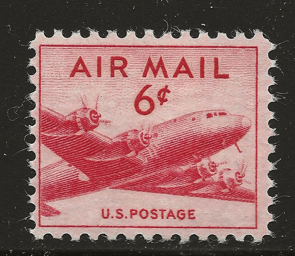 US Scott #C39, Single 1948 Air Mail 6c FVF MNH - Image 1 of 1