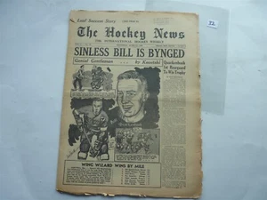 1949 APRL 14 de colección de noticias de hockey cubierta billete sin pecado es usado - Imagen 1 de 6