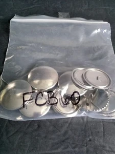5 Custom Round Metal Button to Cover Clasp 1 Set 2 Pcs 1 1/2" Diameter Multi Use - Picture 1 of 4
