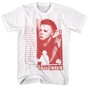 Halloween Horrorfilm Dr. Loomis Michael Myers einfach böse Zitat Herren T-Shirt - Bild 1 von 3