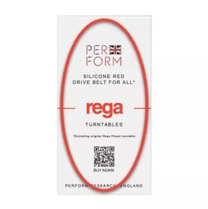 Cinturón de transmisión para tocadiscos rojo The Rega por Perform (actualización de silicona) - Imagen 1 de 3