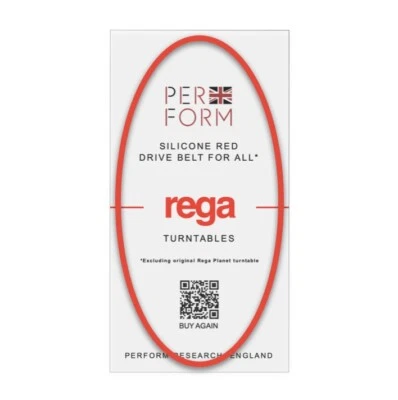 The Rega Red Turntable Drive Belt By Perform (Silicone Upgrade) - Image 1 of 3