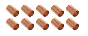 (10 PCS)  1-1/4" Copper Couplings, Lead Free Plumbing Fittings, Cup x Cup - Picture 1 of 1