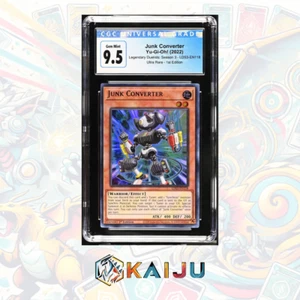 Yu-Gi-Oh! Junk Converter 2022 LDS3-EN118 Ultra Rare 1st Edition CGC GMT 10 - Picture 1 of 3