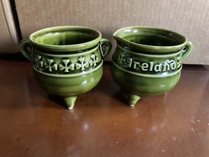 Irish Green Cream & Sugar Set Shamrocks - Bild 1 von 4