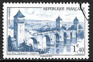 CAHORS Pont Valentré Réédition de 2016 timbre issu du bloc BS28 - Photo 1/1
