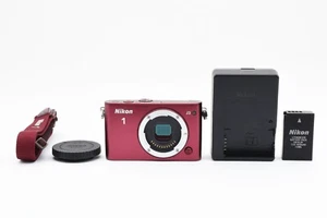 Nikon 1 J3 14.2MP Digitalkamera nur Gehäuse rot mit Trageriemen [Exc++] aus Japan #A639 - Bild 1 von 12